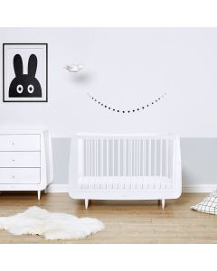 SnuzKot Skandi Set 2u1 - Krevetić + komoda za prematanje - White