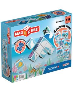 Geomag Magicube Printed Sea Animals+Cards 