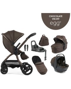 egg3® dječja kolica 6u1 - Chocolate Velvet