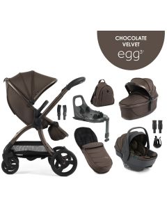 egg3® dječja kolica 8u1 - Chocolate Velvet
