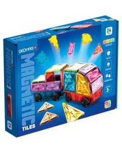 Geomag Magnetne pločice Gems Vehicles - 24 kom