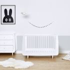 SnuzKot Skandi Set 2u1 - Krevetić + komoda za prematanje - White